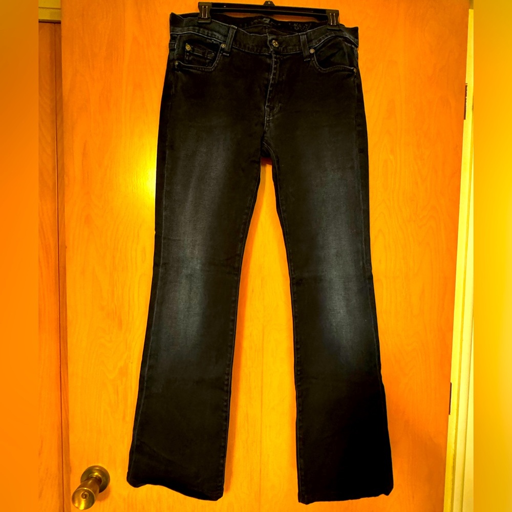 7 for All Mankind Dark Rinse Bootcut Jeans